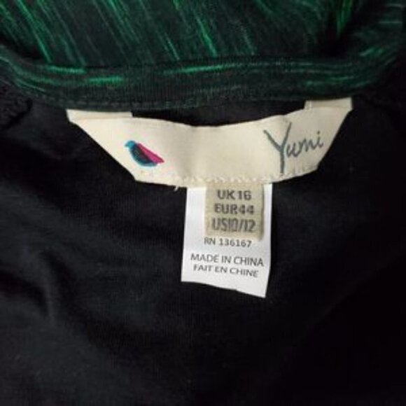 YUMI KIM 𝅺V-Neck Long Sleeve Dress Green 10 12 REVOLVE - Picture 7 of 9